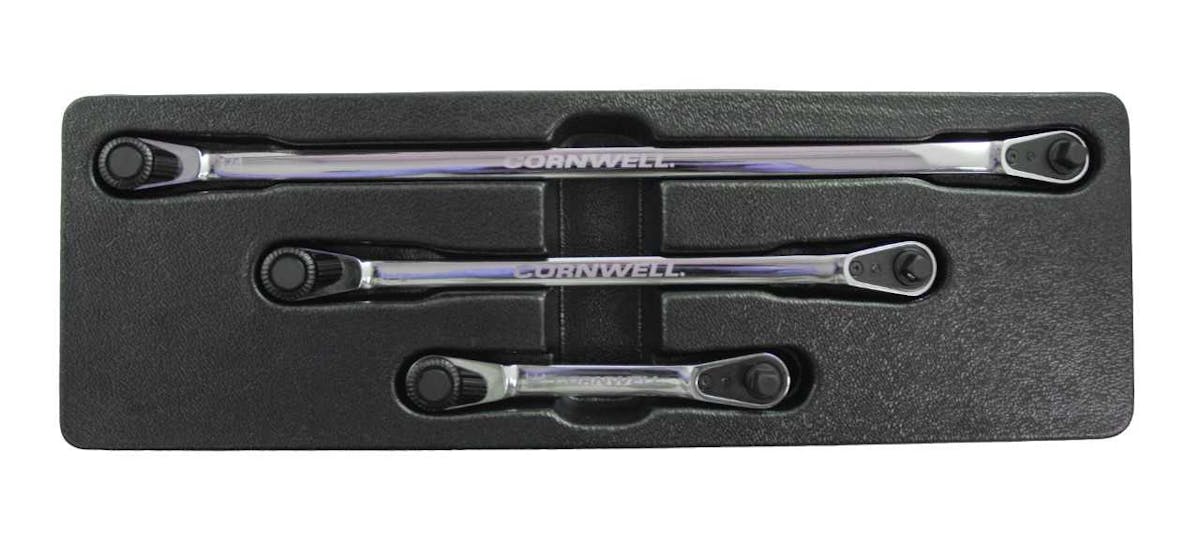 3 pc Quarter Stick Ratchet Set No. EC4S3XL Vehicle Service Pros