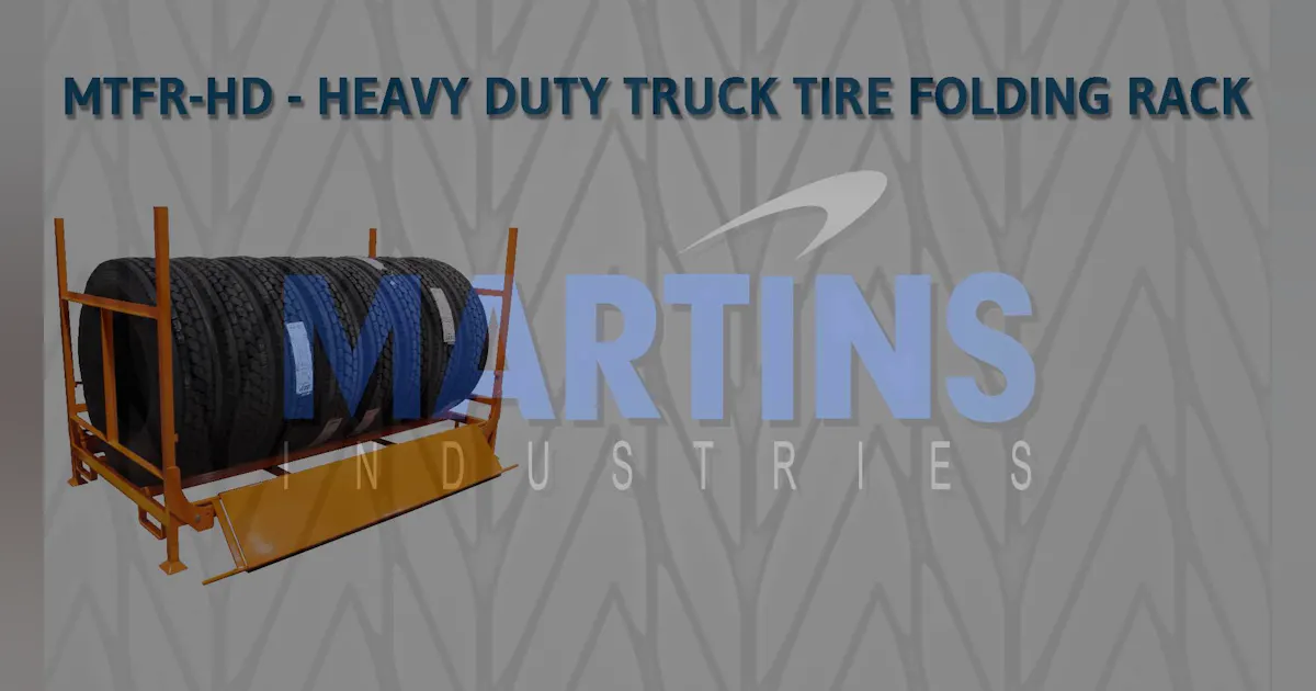Martins Industries Heavy Duty Truck Tire Folding Rack MTFR-HD | Vehicle ...