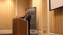 Auto Care CEO Bill Hanvey speaking at the HDDA: Heavy Duty press conference at HDAW18. Auto Care CEO Bill Hanvey speaking at the HDDA: Heavy Duty press conference at HDAW18.