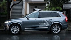 Uber Volvo XC90 SUV with autonomous mode.