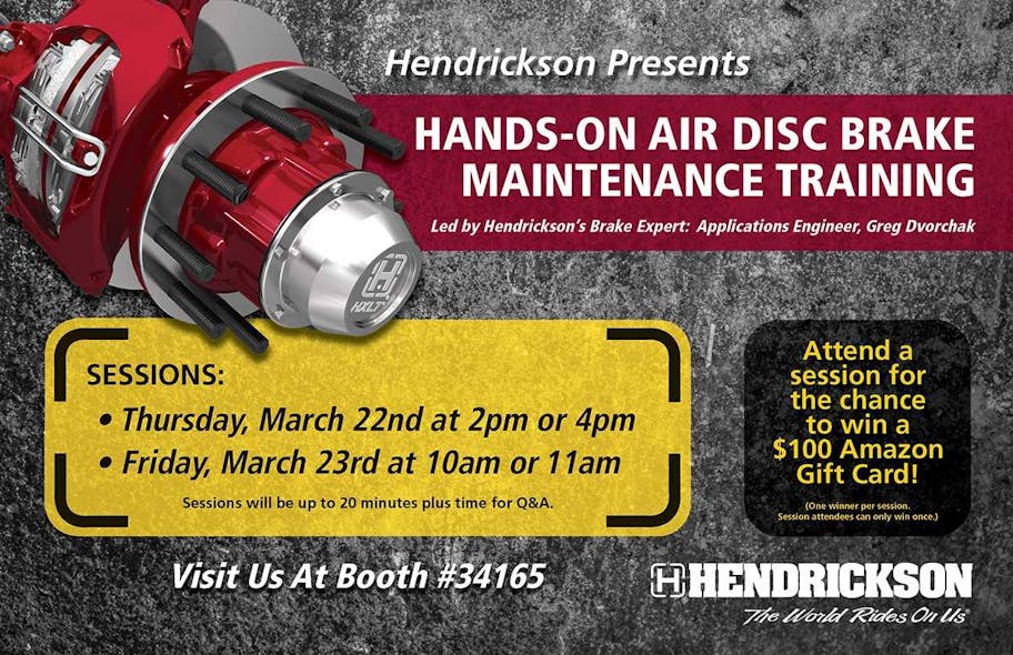Hendrickson adds air disc brake maintenance videos to online training