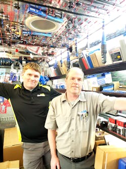 Cory Wilkes with his father, Jeff Wilkes; third- and second-generation Cornwell dealers. Cory Wilkes with his father, Jeff Wilkes; third- and second-generation Cornwell dealers.