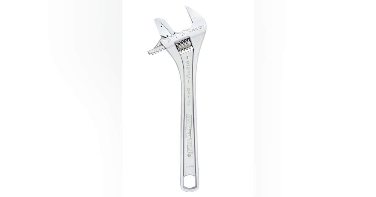 12" Reversible Jaw Extra Wide Adjustable Wrench, No. 812PW | Vehicle