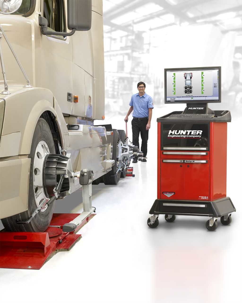 Hunter Adds Adaptors To Speed Up Wheel Alignment On Heavy Duty