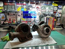 Griffin dedicates one work top of his setup to 'dirty' work and the other to paper and computer work. Griffin dedicates one work top of his setup to 'dirty' work and the other to paper and computer work.