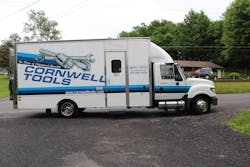 Cornwell Tools’ Rebecca Greene drives an International Terrastar that she acquired through Translease. Cornwell Tools’ Rebecca Greene drives an International Terrastar that she acquired through Translease.