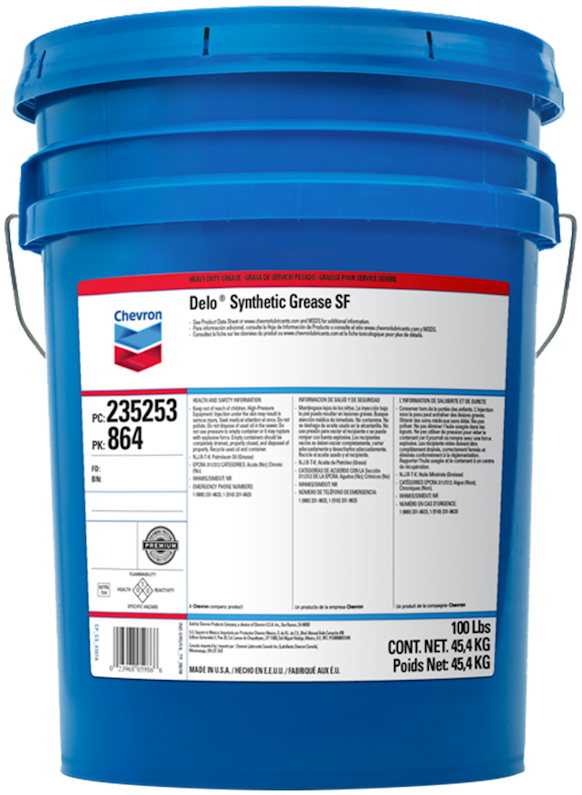 Chevron Delo Synthetic Grease SF From Chevron Lubricants Vehicle