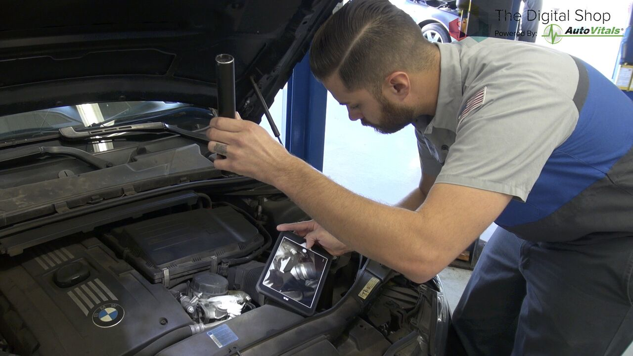 The Auto Vitals Tablet has the ability to capture images to show the condition of components.