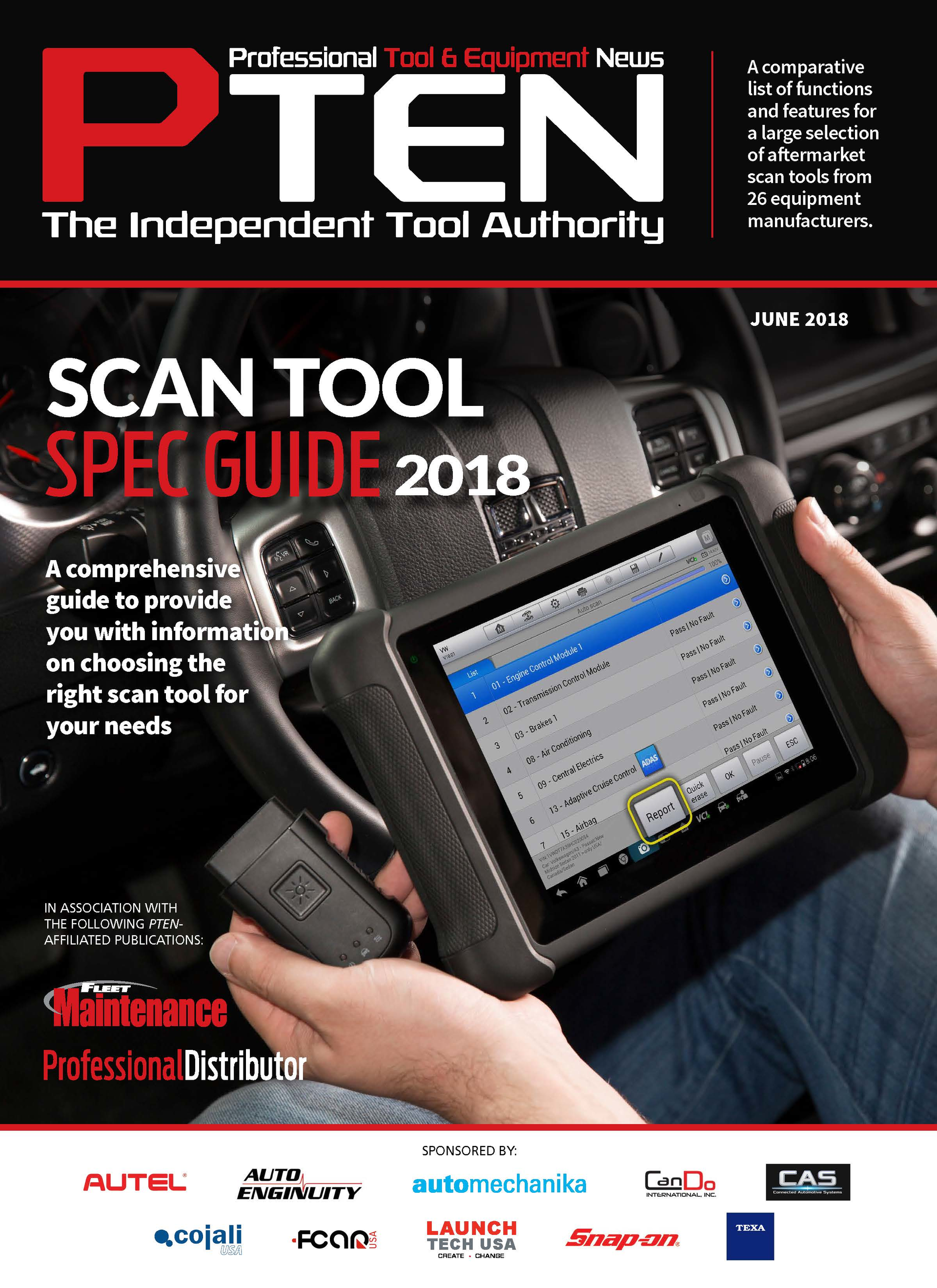 Scan Tool Spec Guide - June 2018 cover image