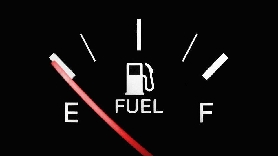 Petrol White Fuel Gauge Black Full Empty Gas 2741