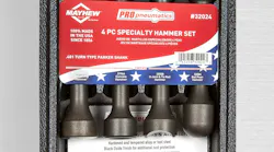 Propneumatic 4-pc Specialty Hammer Set, No 32024