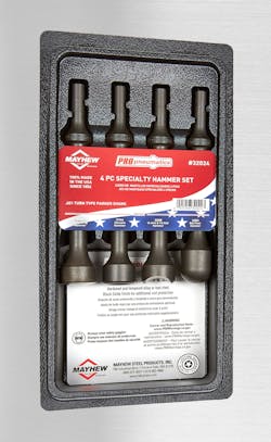 Propneumatic 4-pc Specialty Hammer Set, No 32024 Propneumatic 4-pc Specialty Hammer Set, No 32024