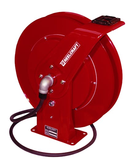 Reelcraft Spring Driven All Steel Compact Hose Reel, 1/4 x 50' Hose