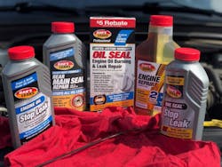 Bar’s Leaks offers five products formulated to permanently stop oil leaks from any of the most common gasket oil leak locations. Bar’s Leaks offers five products formulated to permanently stop oil leaks from any of the most common gasket oil leak locations.