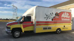 Teets drives a mixed route in his 18’ Chevrolet C5500, partially urban and partially rural.