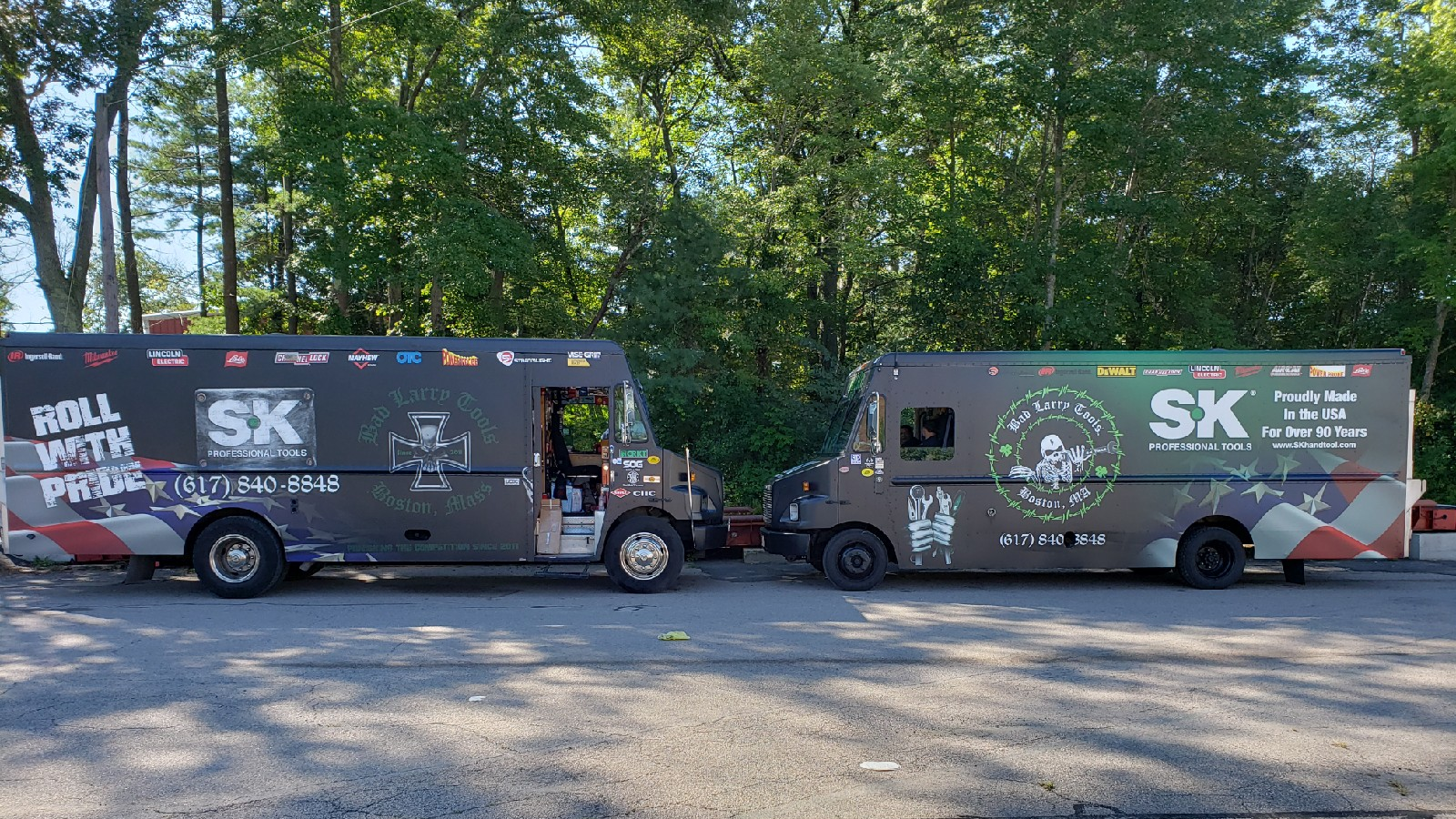 &ldquo;We have two big trucks now, and both of them are wrapped by SK [Tools],' McCarthy says.