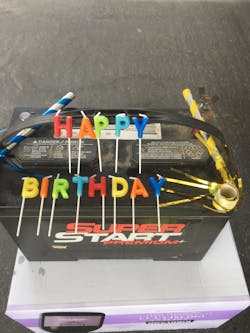 The 'birthday' of the battery can be used as a sales tool. How long does the average battery last in your area? Environmental conditions such as extreme cold or heat affect the average life of a battery. The 'birthday' of the battery can be used as a sales tool. How long does the average battery last in your area? Environmental conditions such as extreme cold or heat affect the average life of a battery.
