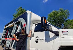 Independent distributor Joel Simmons says the GEARWRENCH wrap on his truck attracts attention from technicians. Independent distributor Joel Simmons says the GEARWRENCH wrap on his truck attracts attention from technicians.