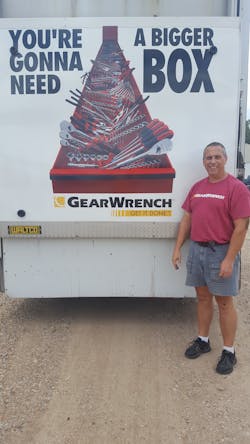 Independent Distributor and GearWrench Street Team member Tim James of Jackson, Tennessee. James has been a Street Team member since 2016. Independent Distributor and GearWrench Street Team member Tim James of Jackson, Tennessee. James has been a Street Team member since 2016.
