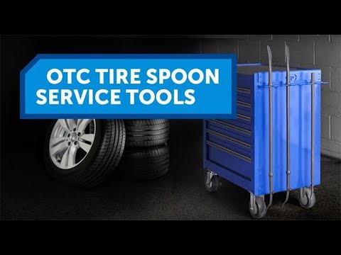 OTC 5735-42 Double End/Flat Tip Curve Tire Spoon,42" 