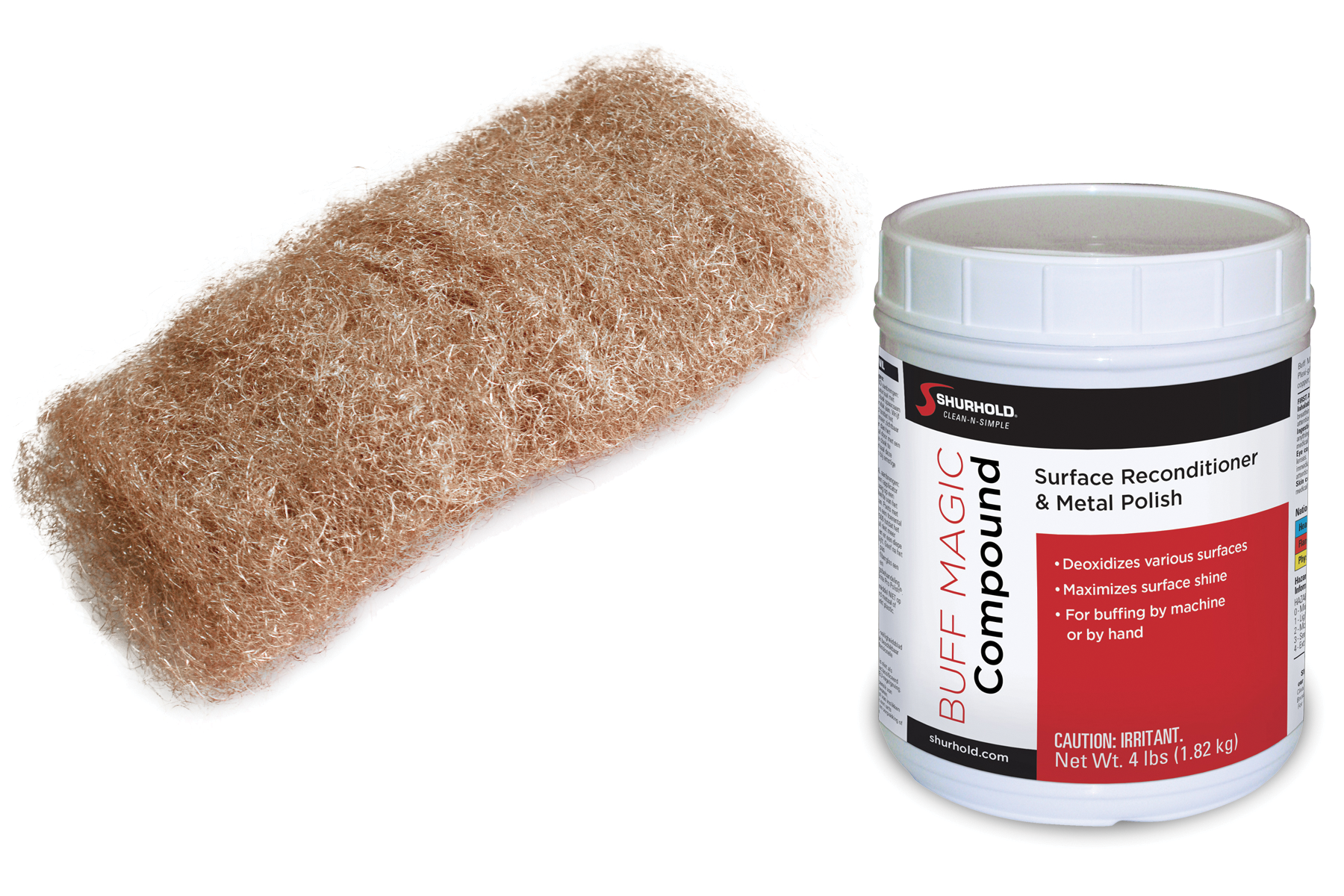 Buff Magic Compound and Magic Wool Hand Pad Vehicle Service Pros