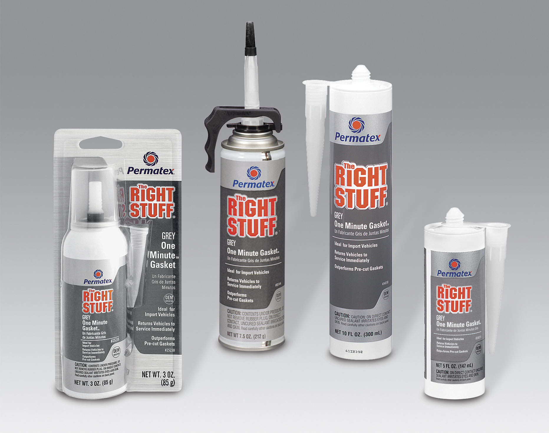 The Right Stuff 1 Minute Grey Gasket Maker