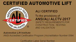 The Automotive Lift Institute (ALI) is the organization setting the standard for lift safety.