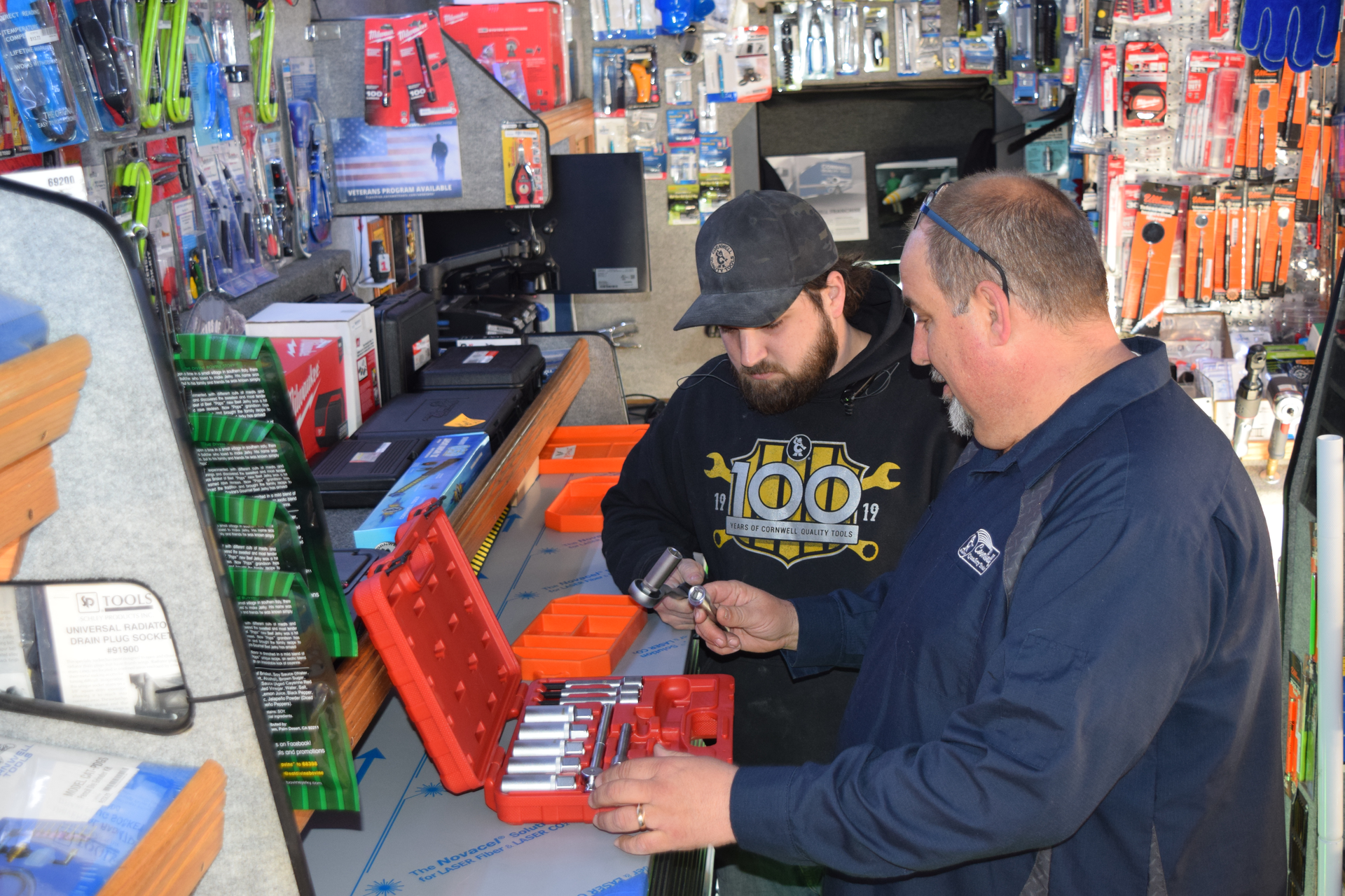 Chuck Collins, mobile dealer, Cornwell Quality Tools