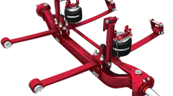 Hendrickson's Zero Maintenance Damping (ZMD) system reduces the number of maintenance items by removing the shock absorbers and designing the suspension damping function into the air spring.
