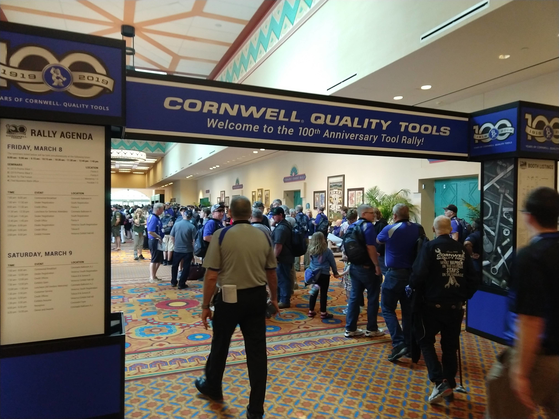 The entrance to the 2019 Cornwell Tools National Rally at Disney&rsquo;s Coronado Springs Resort in Orlando.