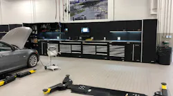 This Sonic Tools toolbox is approximately 14' long and 7' tall.