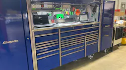 Mark Myers of Manchester, Tennessee has been an automotive technician for 24 years, and last year, he upgraded his previous toolbox to a Snap-on Epiq series box with two matching side cabinets.