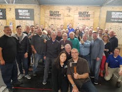 NATS 2019 group at the axe throwing competition. NATS 2019 group at the axe throwing competition.