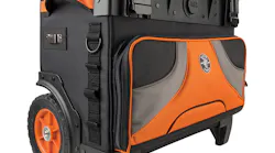The Klein Tools Tradesman Pro Tool Master Rolling Tool Bag, No. 55473RTB.