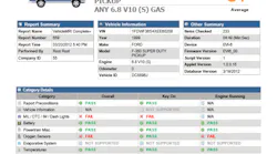 Image of a Vehicle MRI Report from Denso.