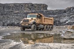 Mack Defense is partnering with Crysteel Manufacturing on the U.S. Army M917A3 Heavy Dump Truck (HDT) contract to provide specialized dump bodies. Mack Defense is partnering with Crysteel Manufacturing on the U.S. Army M917A3 Heavy Dump Truck (HDT) contract to provide specialized dump bodies.