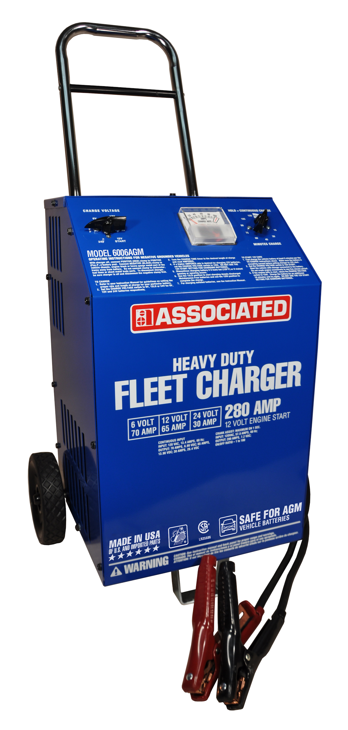 HeavyDuty AGM Battery Chargers From Associated Equipment Vehicle