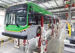 Stertil-Koni Mobile Column Lifts support the BYD manufacturing process.