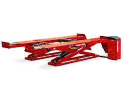 The Hunter RX12 car scissor lift series is designed to maximize productivity while utilizing limited space. The Hunter RX12 car scissor lift series is designed to maximize productivity while utilizing limited space.