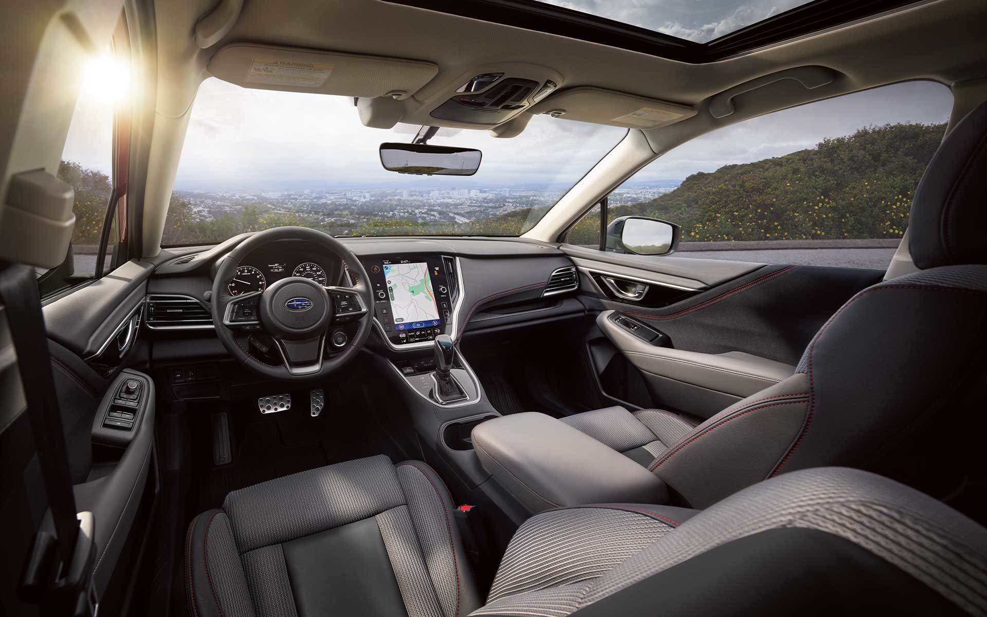 Interior of the 2020 Subaru Legacy