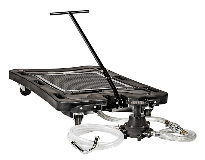 17 Gallon Poly Low Profile Oil Drain With Foot Pump No Jdi 17fplp From Johndow Industries Inc Vehicle Service Pros
