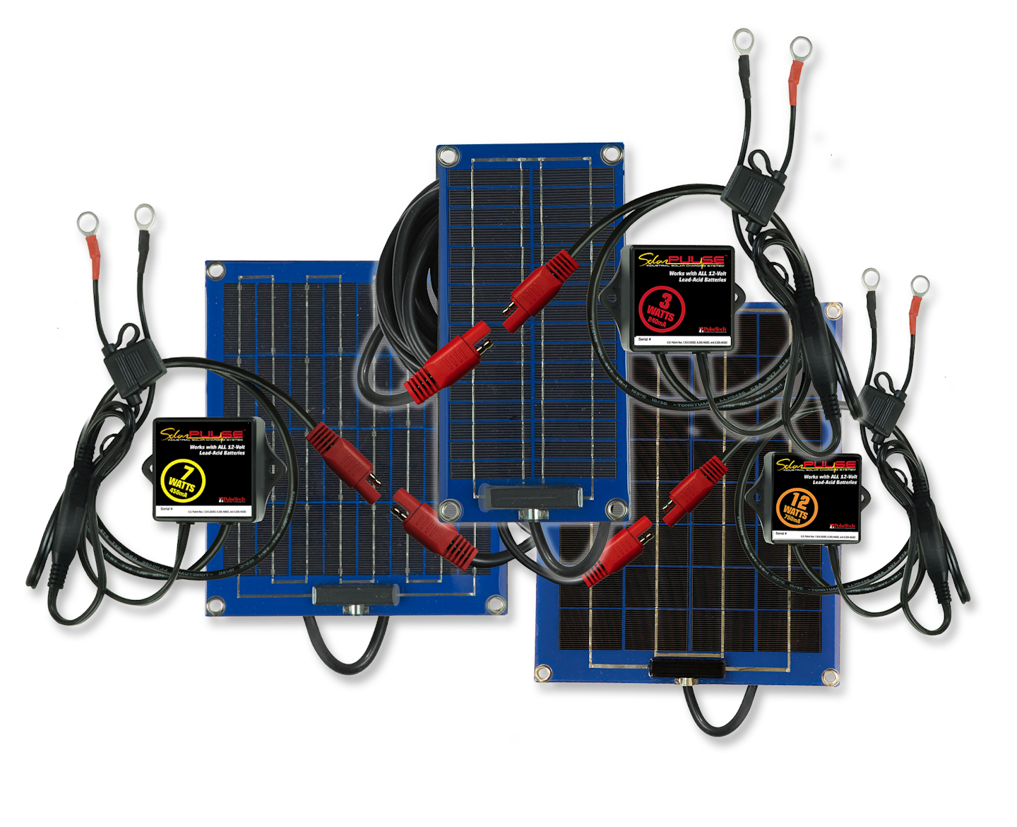 SP12, SP7, and SP3 SolarPulse Battery Chargers and Maintainers From