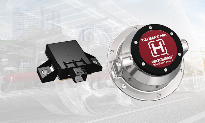 The Hendrickson Watchman trailer tire wheel end monitoring technology will include trailer tire pressure monitoring, wheel-end temperature and wheel-end vibration data that will be communicated to the fleet through the tractor telematics system pulling the trailer.
