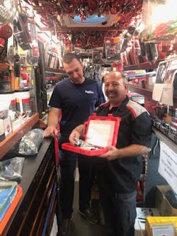 Matuk has been a Mac Tools distributor for about 15 years now, and has made a name for himself among the technicians at his stops.