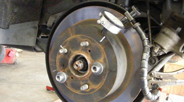 The use of a dial indicator to check run-out can prevent come-backs.