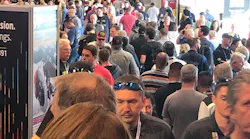Look at this crowd of people at SEMA! All there just to check out the new tools and cool cars.
