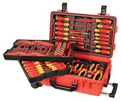 Wiha Tools Insulated 80 Piece Set In Rolling Tool Case, No. 32800.