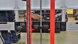 Figure 3 - Technicians can utilize aftermarket alignment rigs to complete radar calibrations. Figure 3 - Technicians can utilize aftermarket alignment rigs to complete radar calibrations.