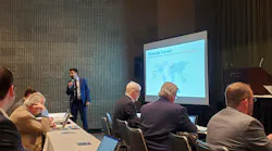 Bruno Gattamora, vice president of sales for Cojali USA, presents the latest innovations in Cojali's Jaltest diagnostics and Jaltest Telematics.