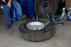 Heavy duty wheel ends have different servicing procedures than those associated with passenger vehicles and require different tools and equipment to service the tire and wheel assemblies.